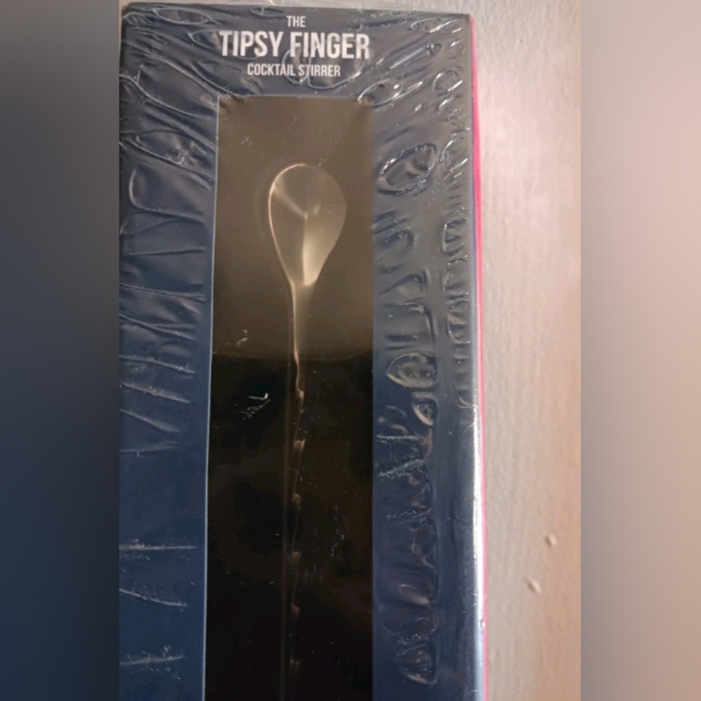 Tipsy Finger Cocktail Stirrer By National Finger Company, Stainless Steel 14in - Picture 3 of 7